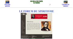 Desktop Screenshot of le-forum-du-spiritisme.com